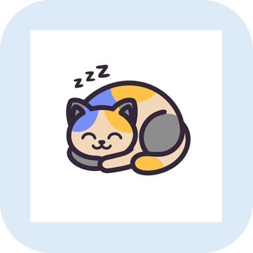 Calm down cat sound: purr and low hum